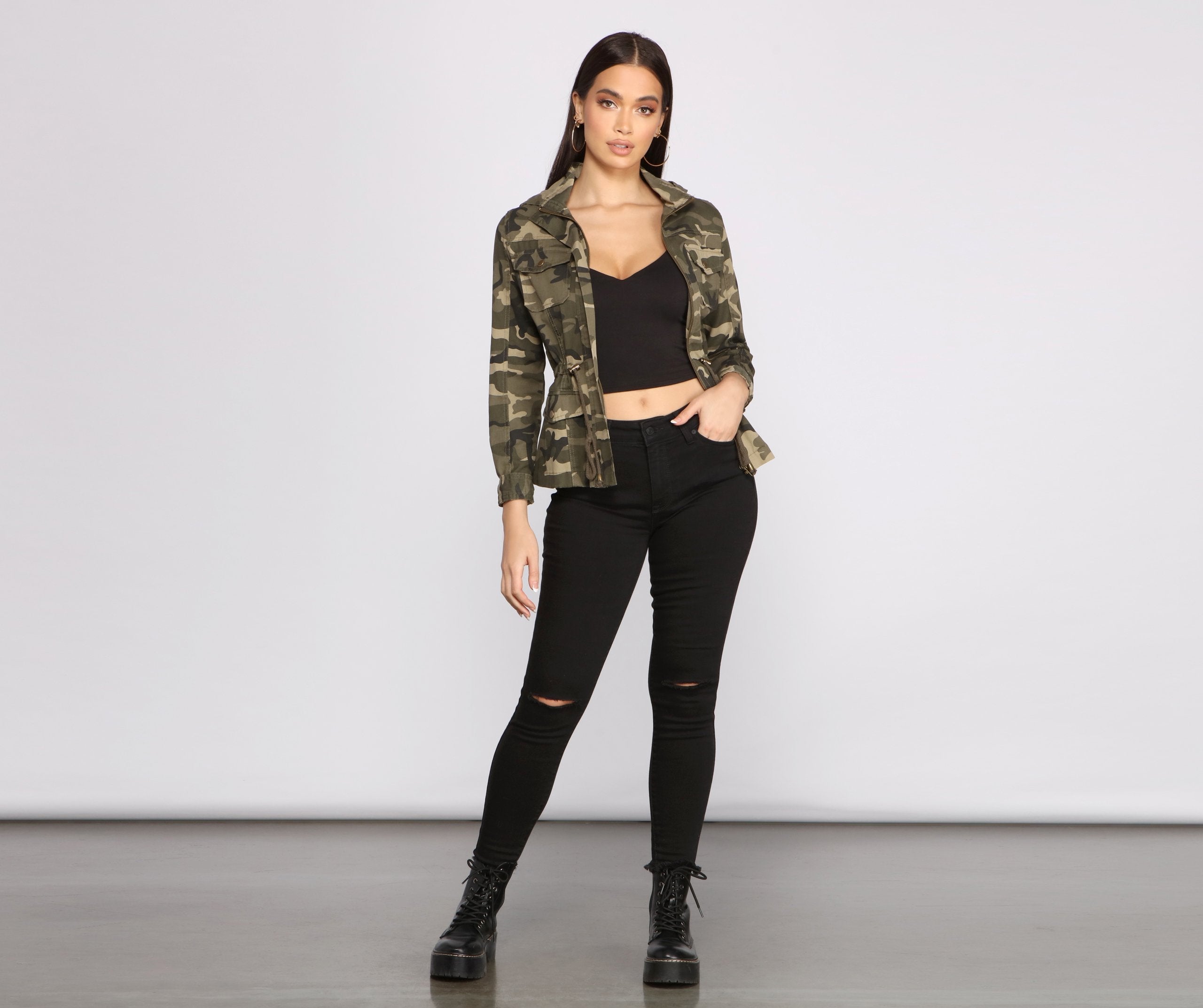 Hidden Attraction Anorak Jacket - Lady Occasions