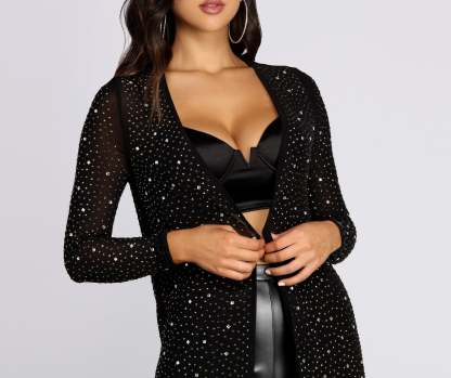 Hot Mesh Heat Stone Duster - Lady Occasions