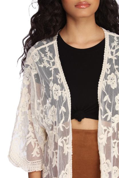 Crochet Babe Lace Kimono - Lady Occasions
