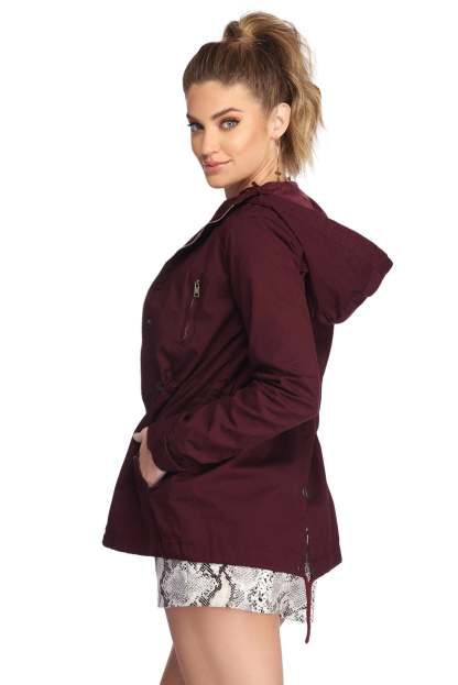 Hooded Out For An Adventure Anorak - Lady Occasions