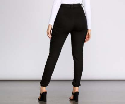 Cutie In Charge Cargo Joggers - Lady Occasions