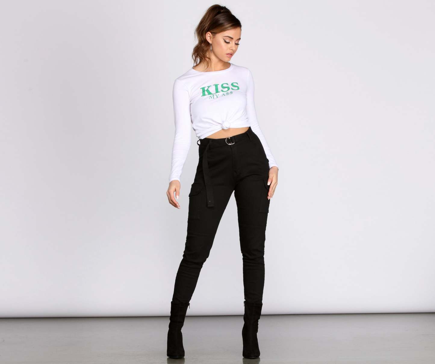Cutie In Charge Cargo Joggers - Lady Occasions