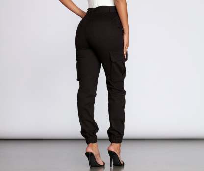 Belted Cutie Cargo Pants - Lady Occasions