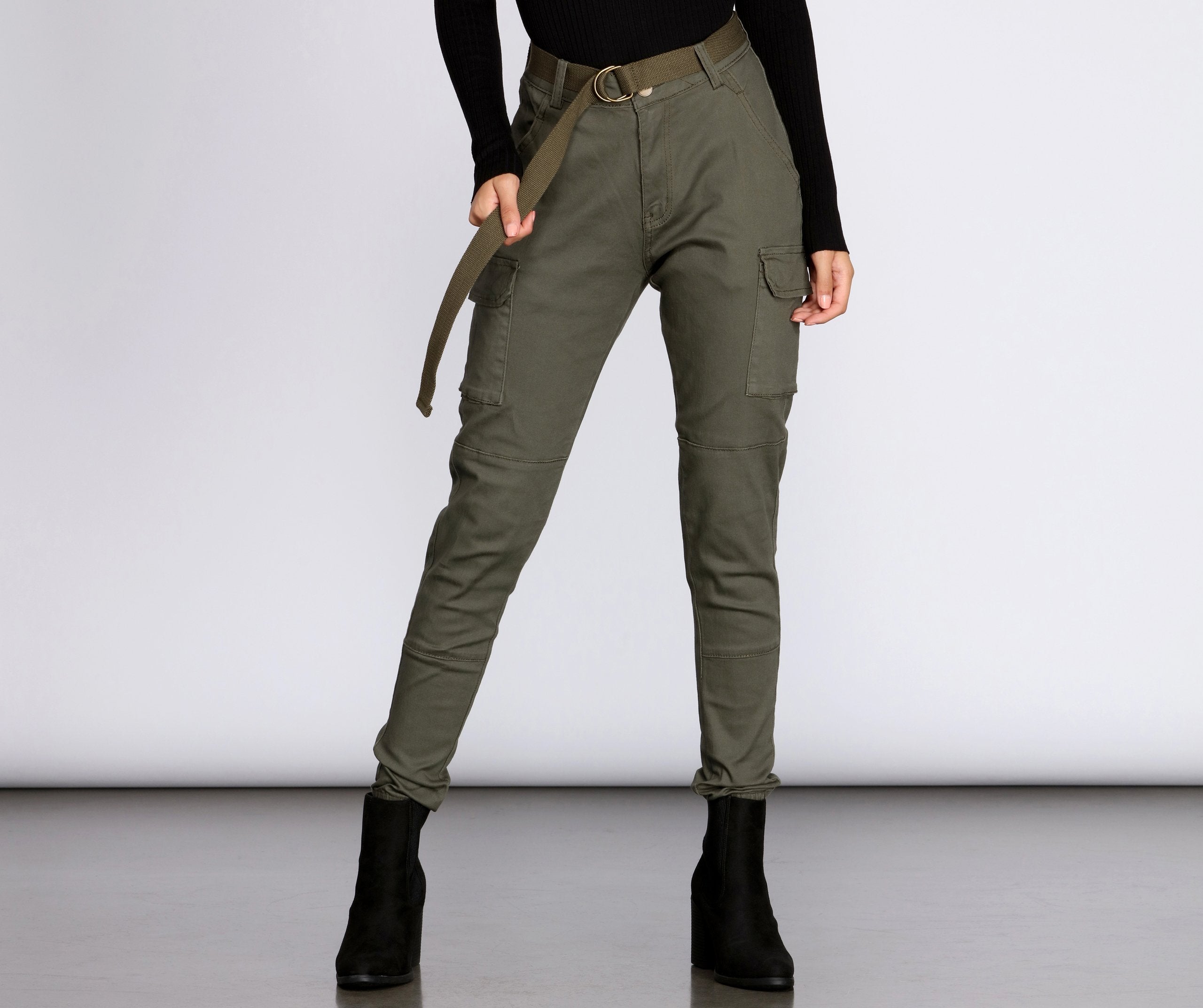 Cutie In Charge Cargo Joggers - Lady Occasions
