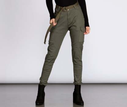 Cutie In Charge Cargo Joggers - Lady Occasions