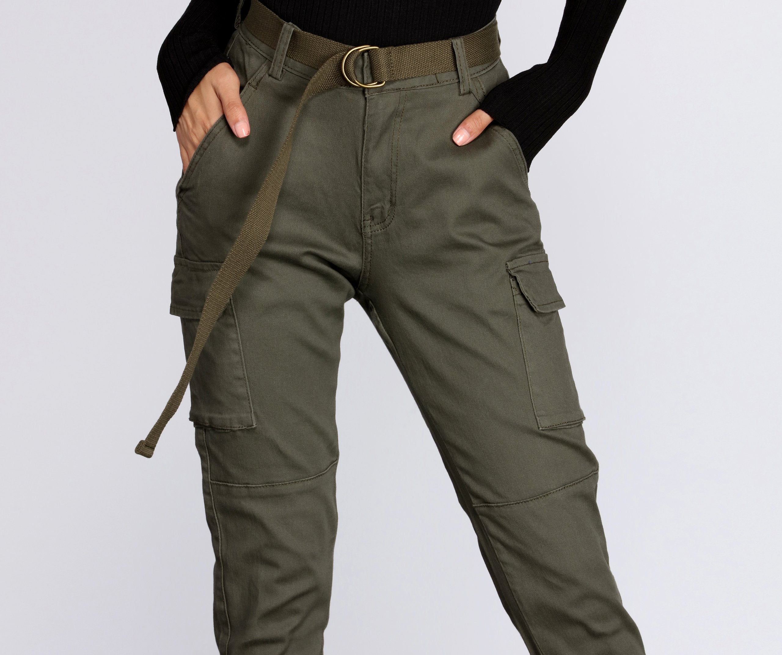 Cutie In Charge Cargo Joggers - Lady Occasions