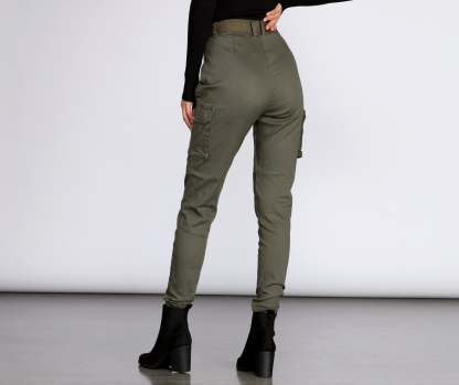 Cutie In Charge Cargo Joggers - Lady Occasions