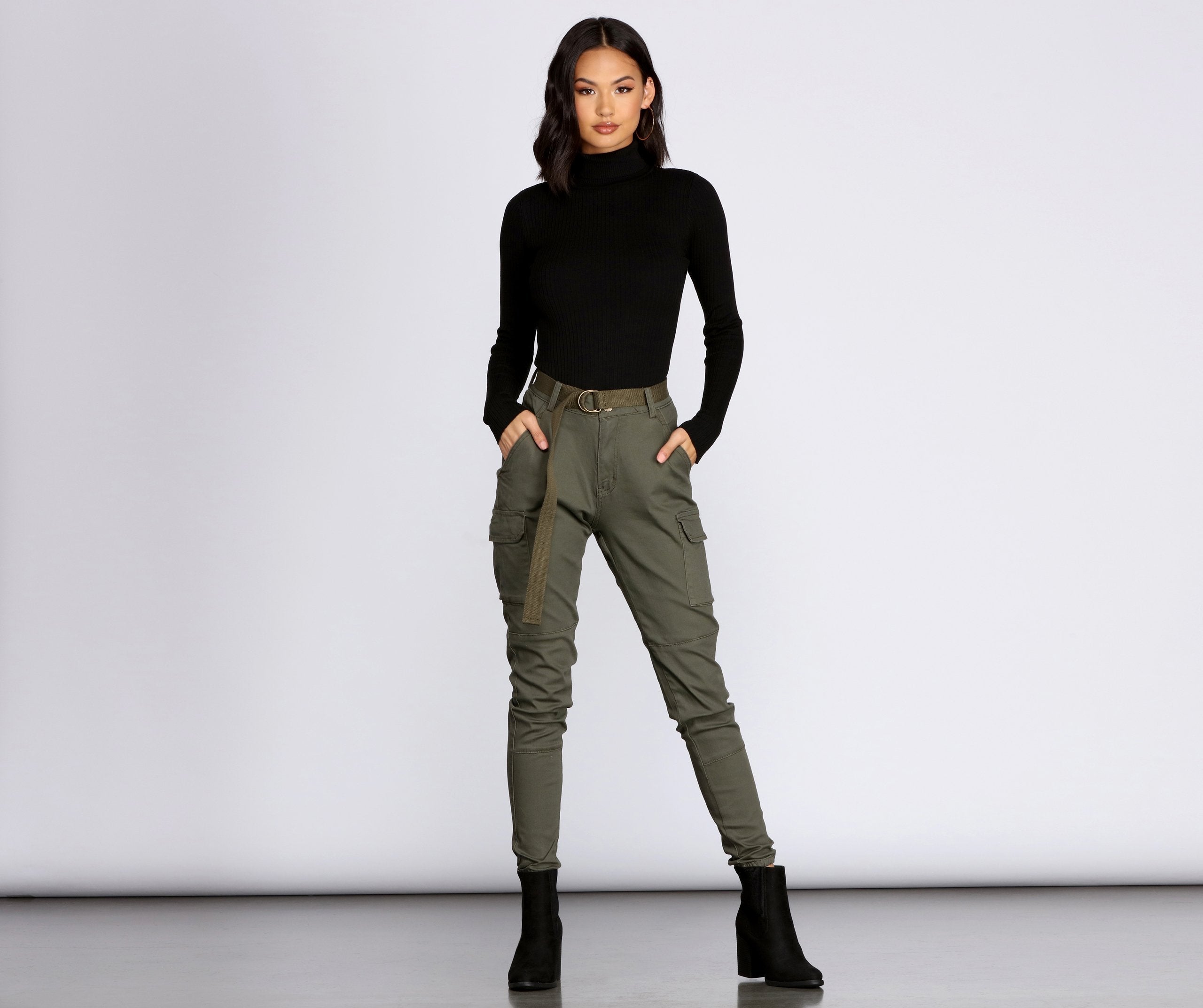 Cutie In Charge Cargo Joggers - Lady Occasions