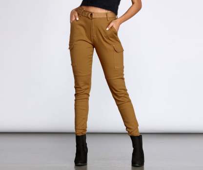 Cutie In Charge Cargo Joggers - Lady Occasions