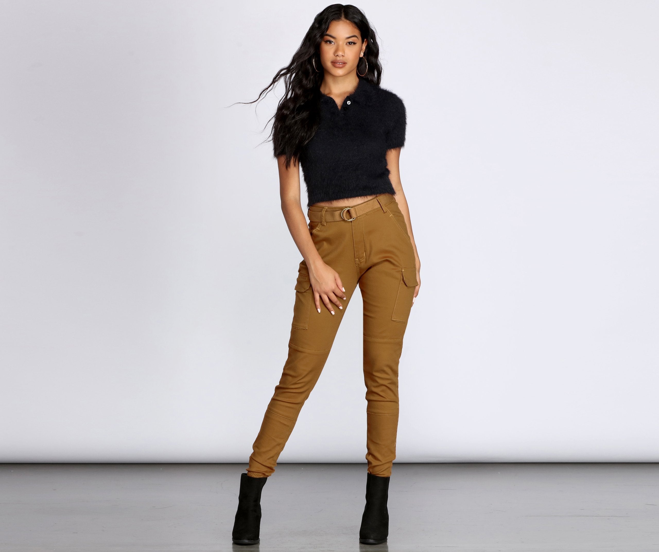 Cutie In Charge Cargo Joggers - Lady Occasions