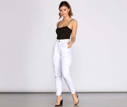 Cutie In Charge Cargo Joggers - Lady Occasions