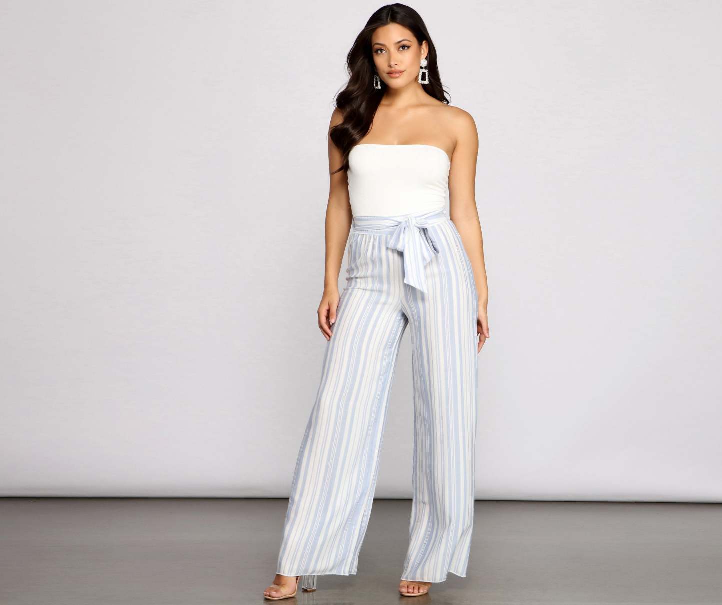 Make It Chic Strapless Jumpsuit - Lady Occasions