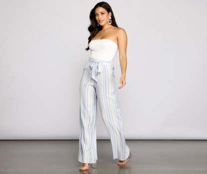 Make It Chic Strapless Jumpsuit - Lady Occasions