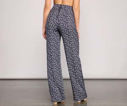 Boho Beauty Wide-Leg Pants - Lady Occasions