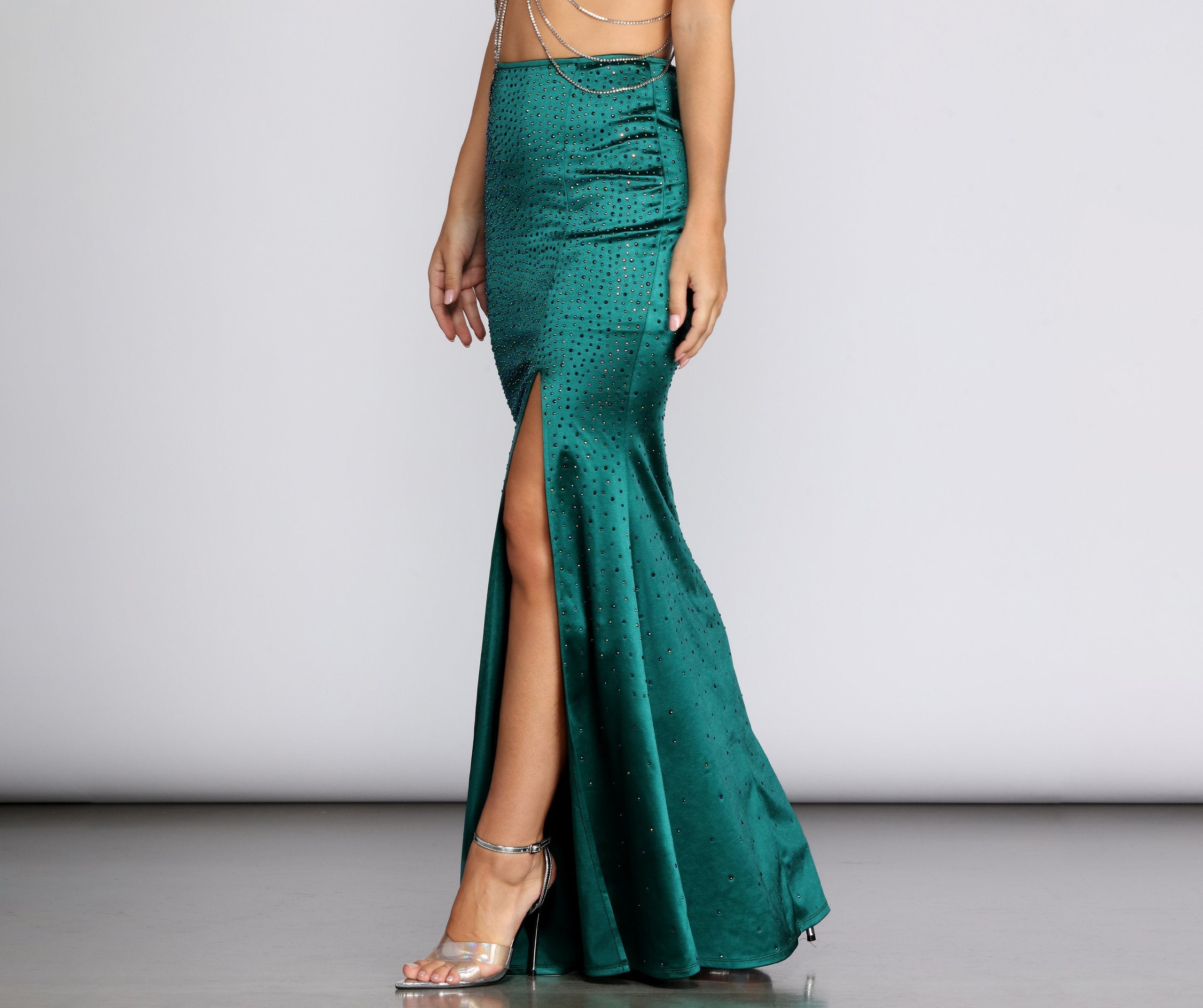 Under The Sea Satin Mermaid Skirt - Lady Occasions