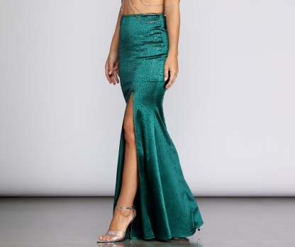 Under The Sea Satin Mermaid Skirt - Lady Occasions