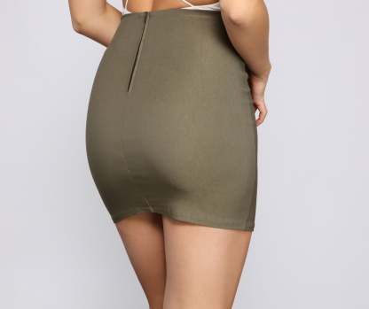 Love The Look Lace-Up Mini Skirt - Lady Occasions