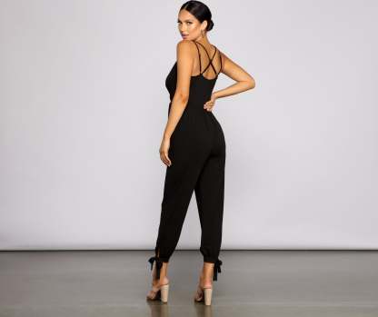 Feeling Glam And Gorgeous Sleeveless Jumpsuit - Lady Occasions