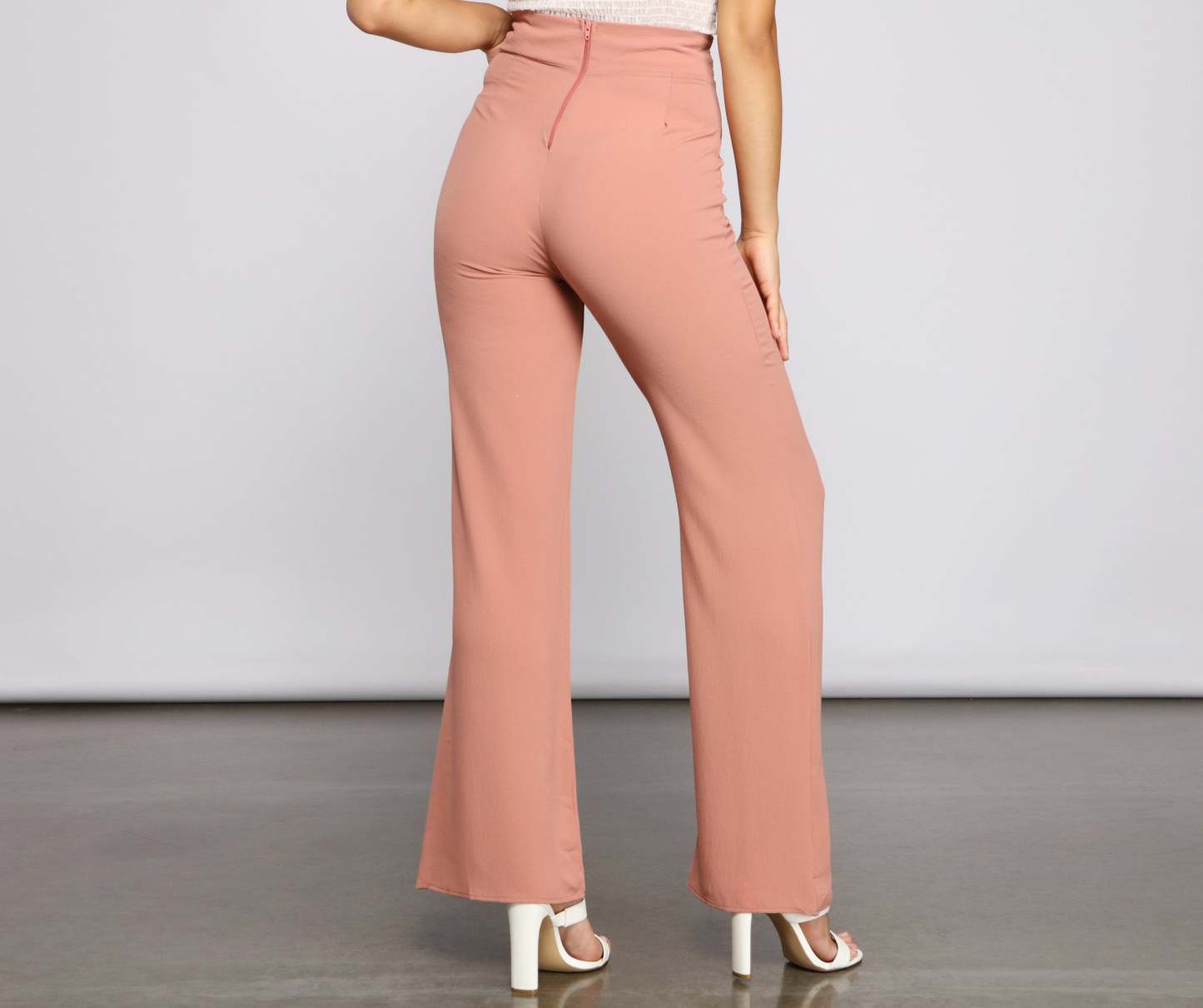 Trendy Tie-Waist Flared Pants - Lady Occasions