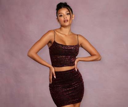 Heart Of Glam High Waist Mini Skirt - Lady Occasions