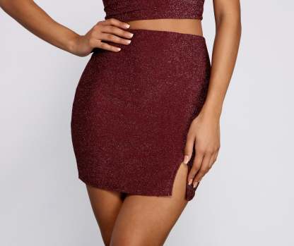 Glitter And Glam Mini Skirt - Lady Occasions