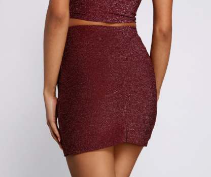 Glitter And Glam Mini Skirt - Lady Occasions