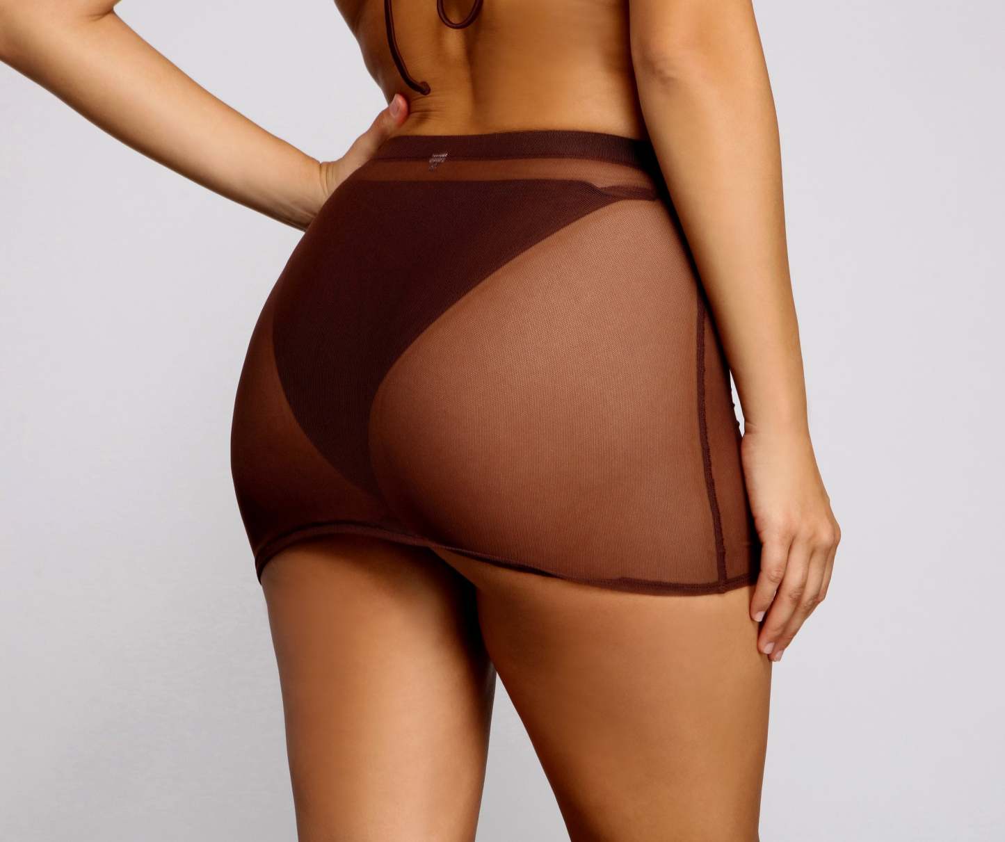 Cinched and Chic Mesh Swim Coverup - Lady Occasions