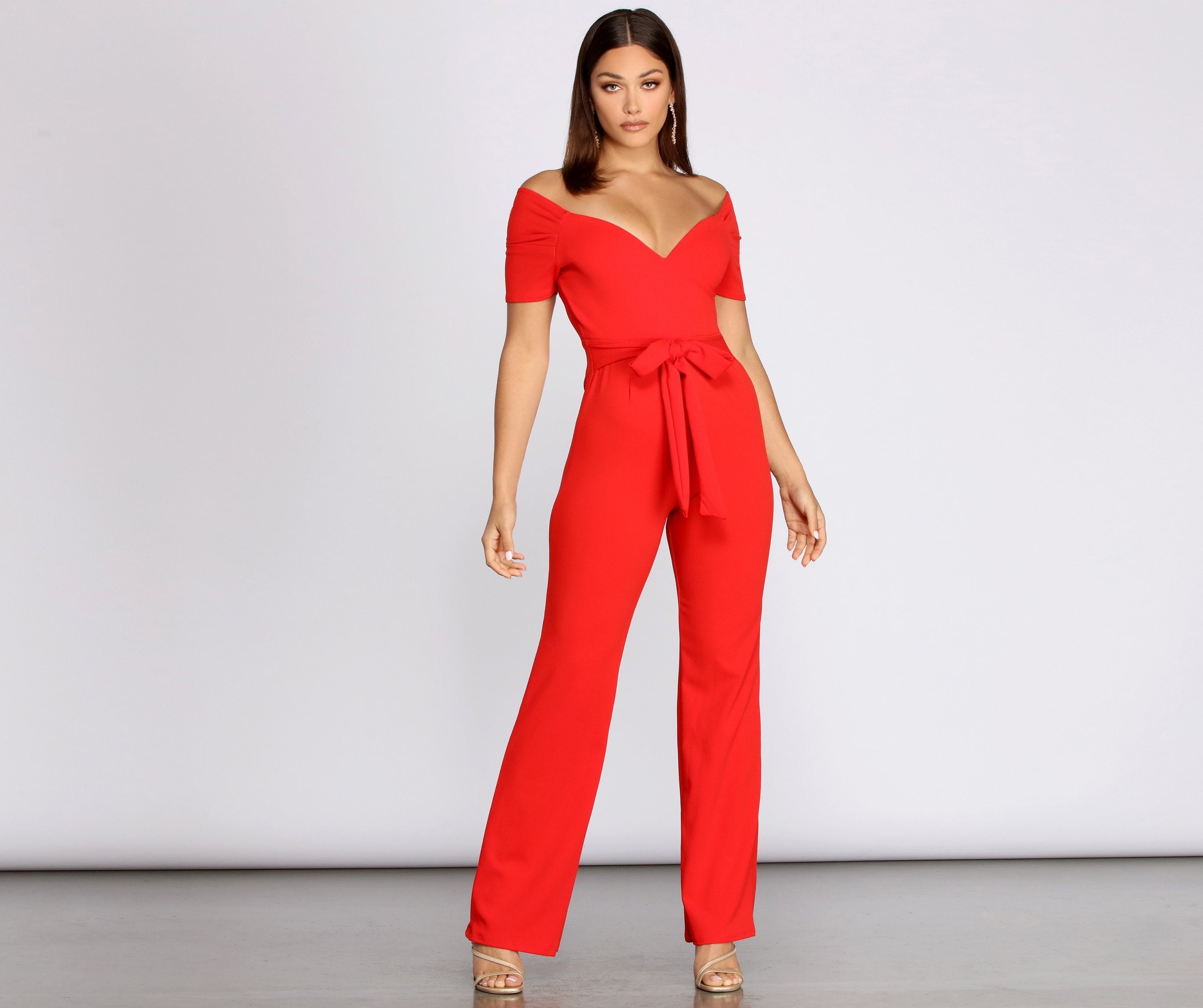 Classic Vibe V Neck Jumpsuit - Lady Occasions