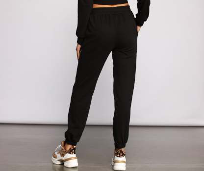 Cozy-Chic French Terry Joggers - Lady Occasions