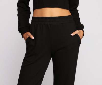 Cozy-Chic French Terry Joggers - Lady Occasions