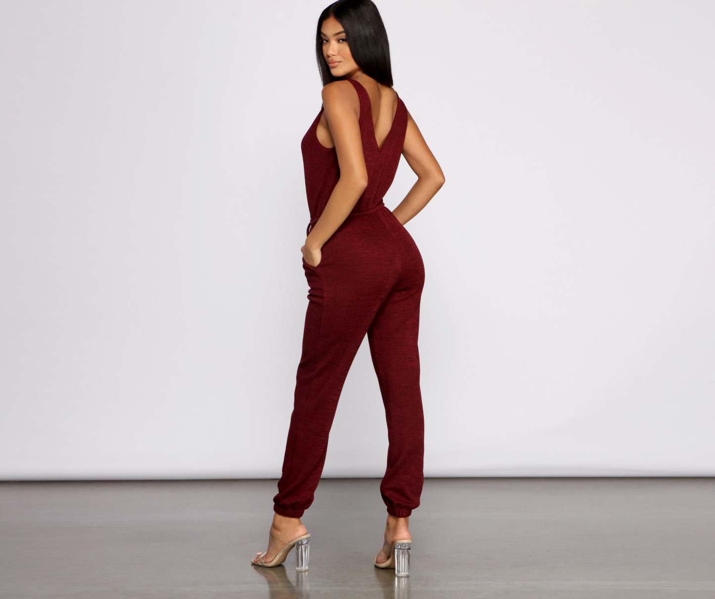 Keep It Chill Cozy Knit Jumpsuit - Lady Occasions