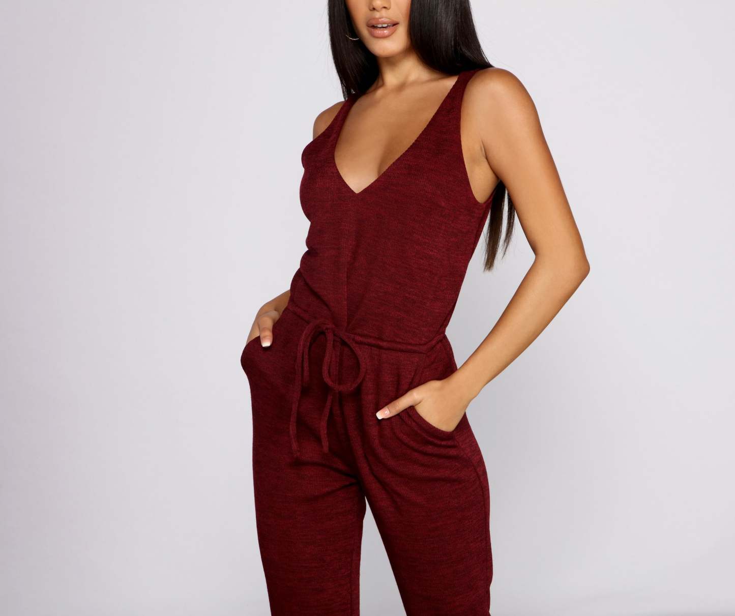 Keep It Chill Cozy Knit Jumpsuit - Lady Occasions