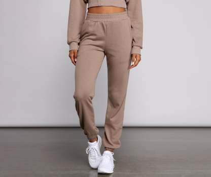 Cozy-Chic French Terry Joggers - Lady Occasions