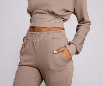 Cozy-Chic French Terry Joggers - Lady Occasions