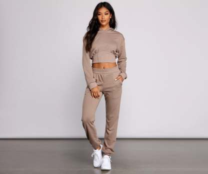 Cozy-Chic French Terry Joggers - Lady Occasions