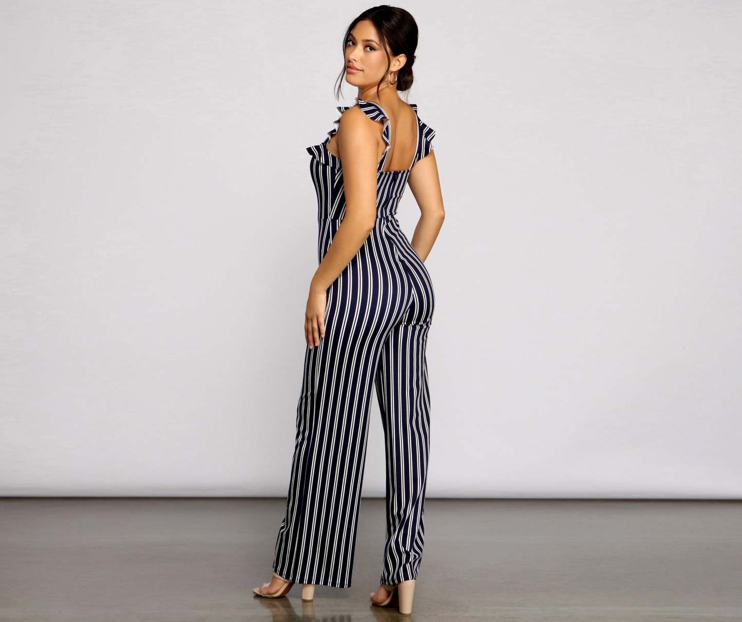 Nautical Babe Striped Jumpsuit - Lady Occasions