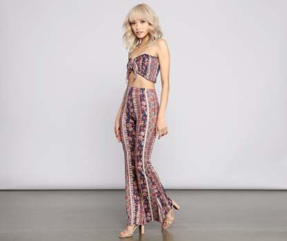 Wanderlust Beauty Flared Pants - Lady Occasions