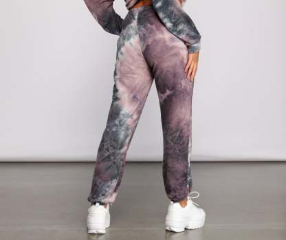 Colorfully Chic Tie Dye Joggers - Lady Occasions