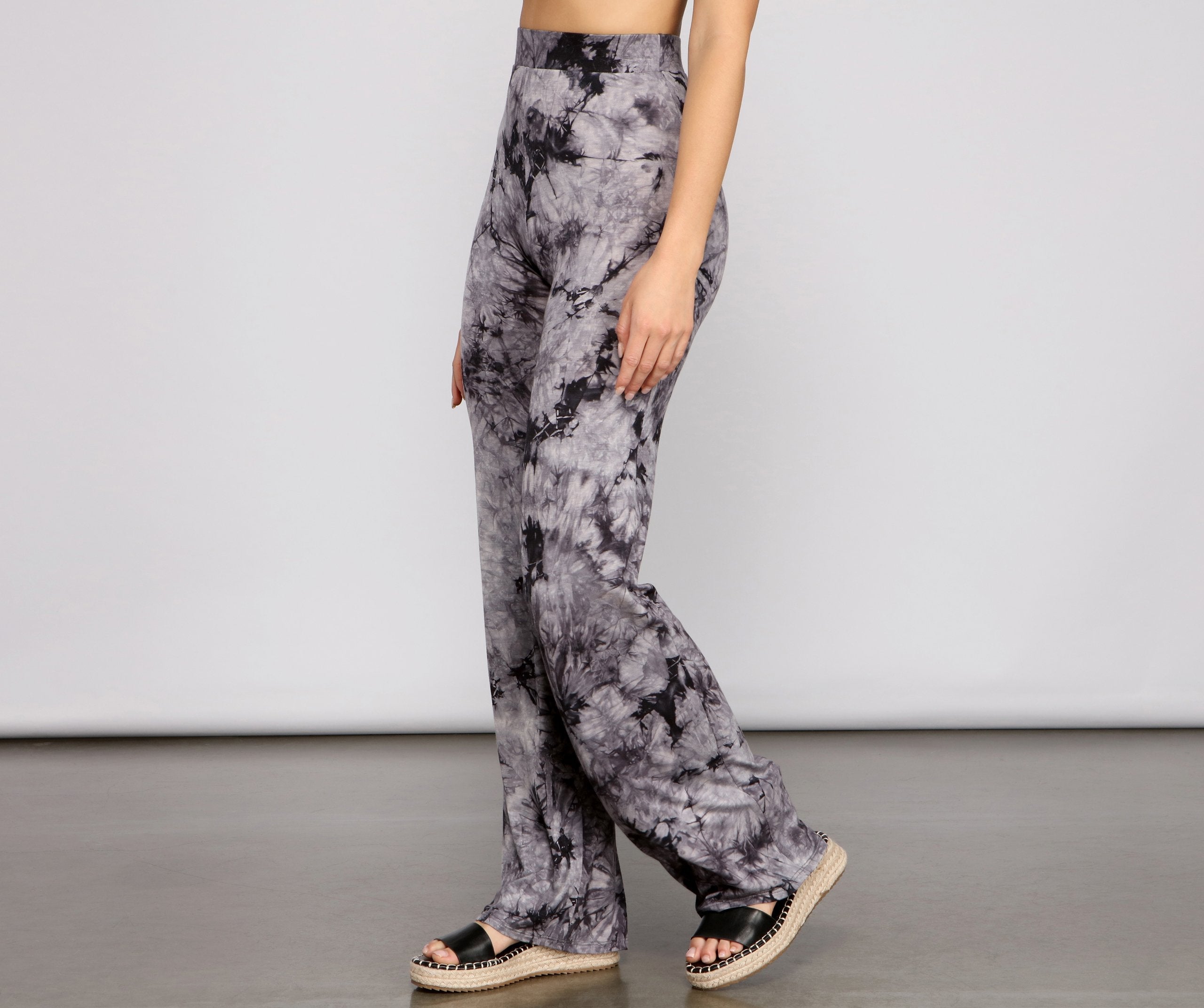 Go With The Flow Tie-Dye Pants - Lady Occasions