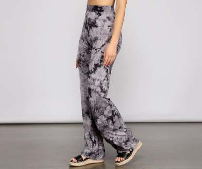 Go With The Flow Tie-Dye Pants - Lady Occasions