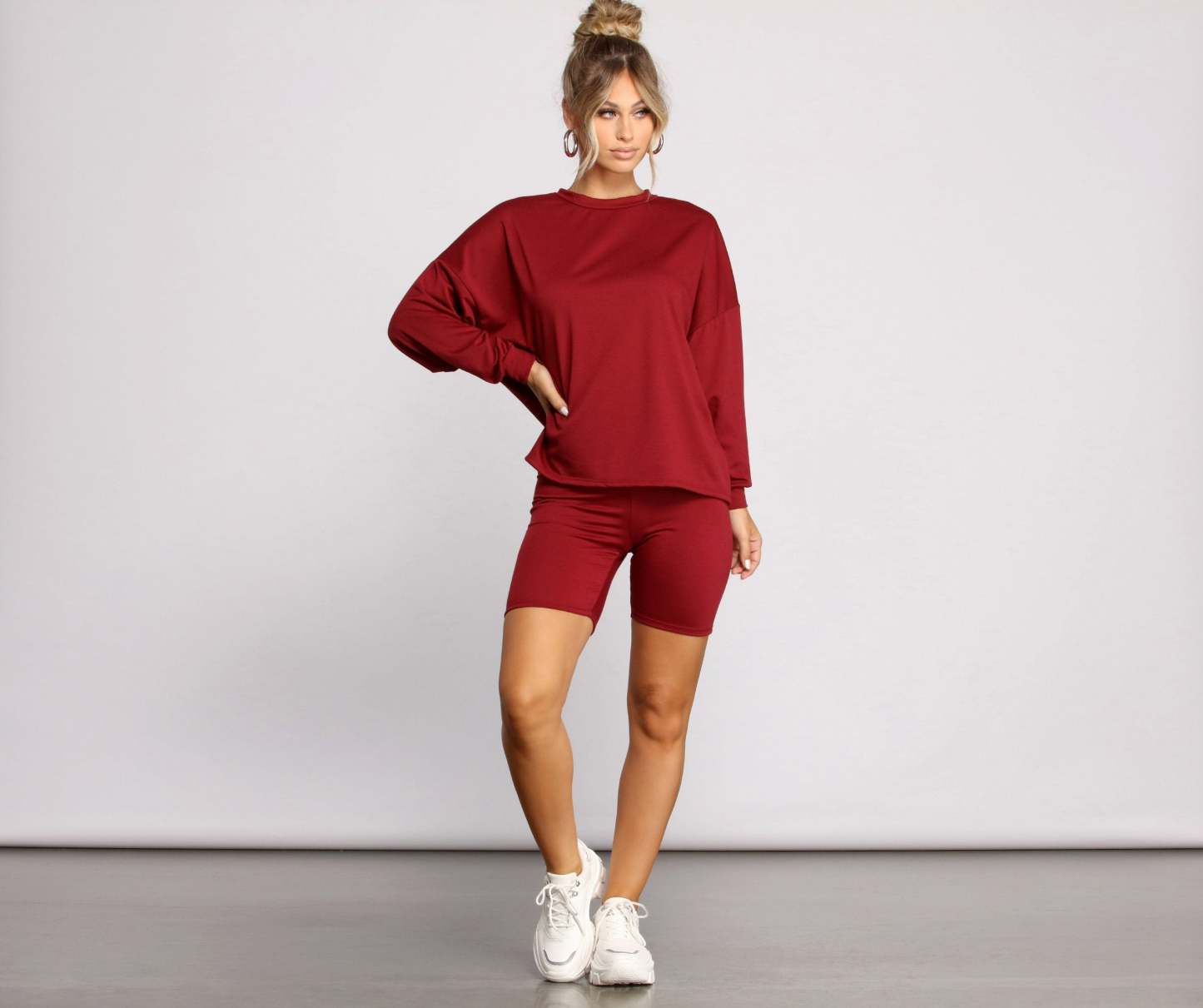 Good Vibes High Waist Biker Shorts - Lady Occasions