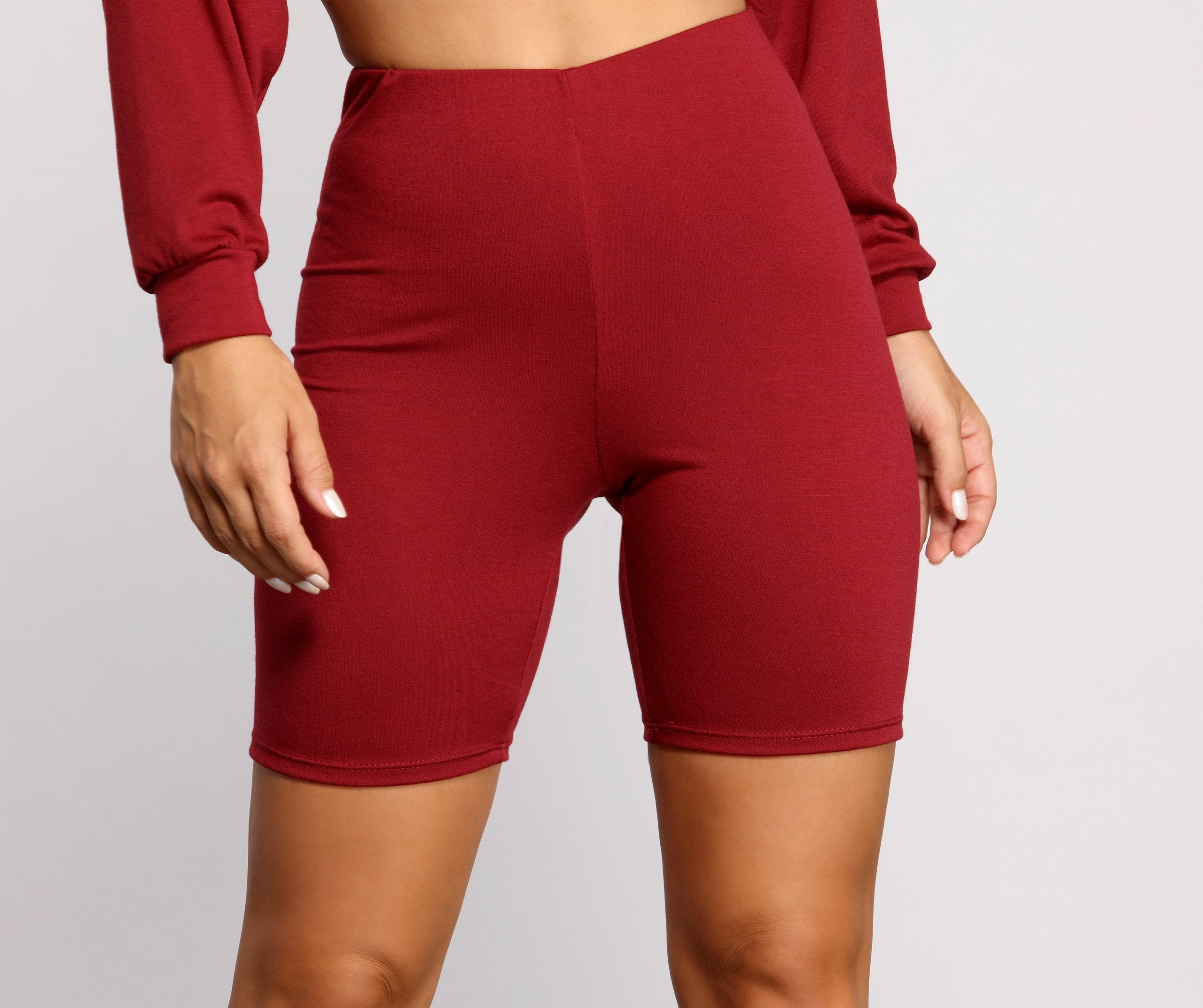 Good Vibes High Waist Biker Shorts - Lady Occasions