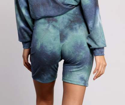 Good Vibes High Waist Biker Shorts - Lady Occasions