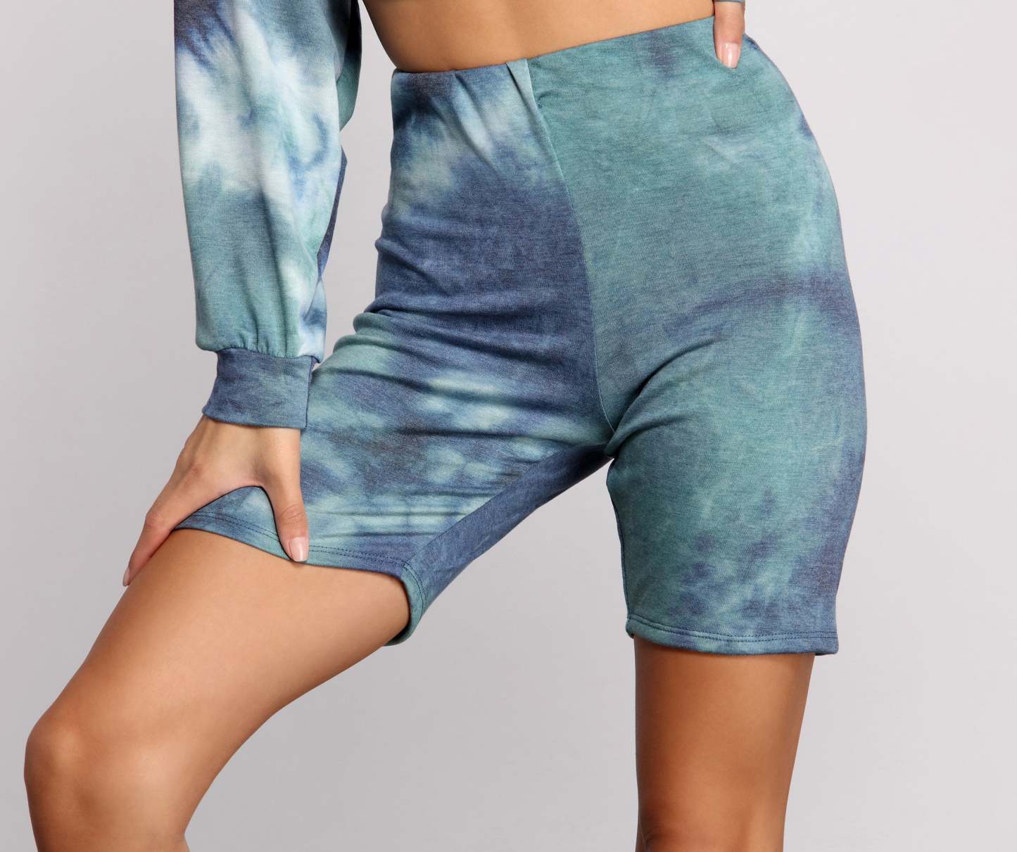 Good Vibes High Waist Biker Shorts - Lady Occasions