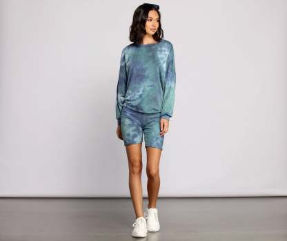 Good Vibes High Waist Biker Shorts - Lady Occasions