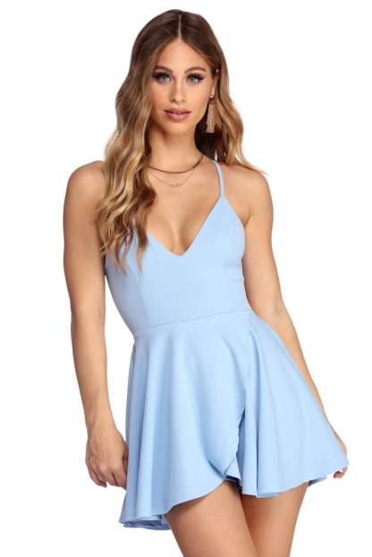 Flowy And Flirty Skater Romper - Lady Occasions