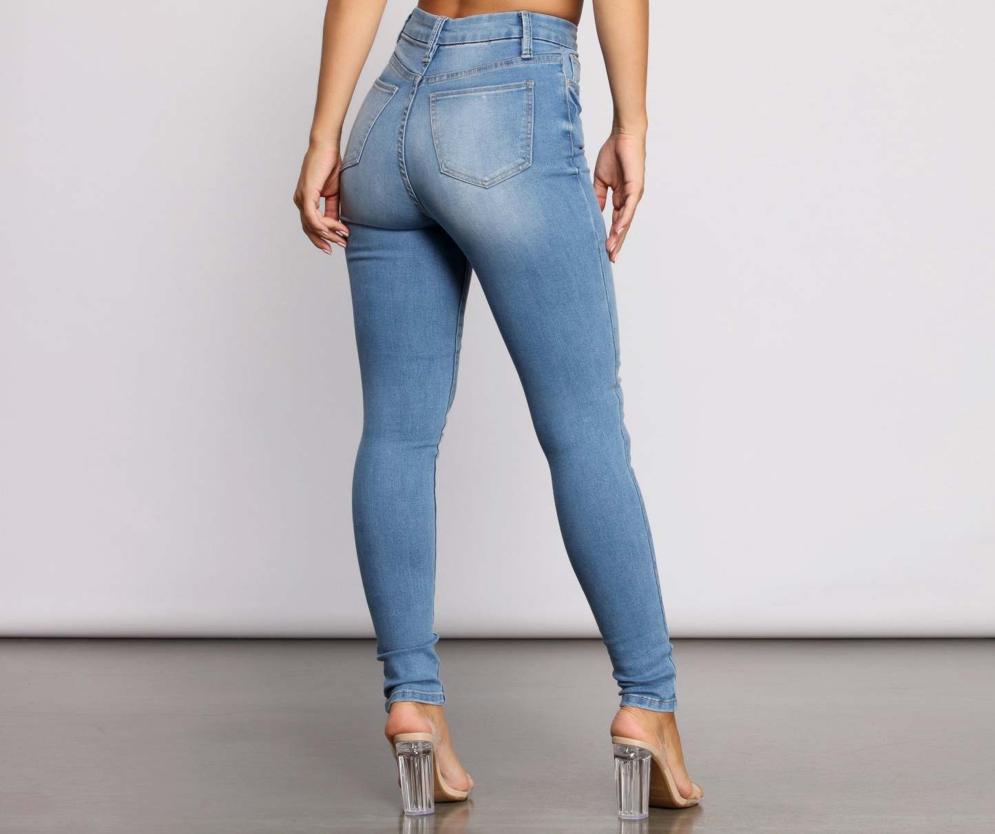 On the Rise Destructed Skinny Jeans - Lady Occasions