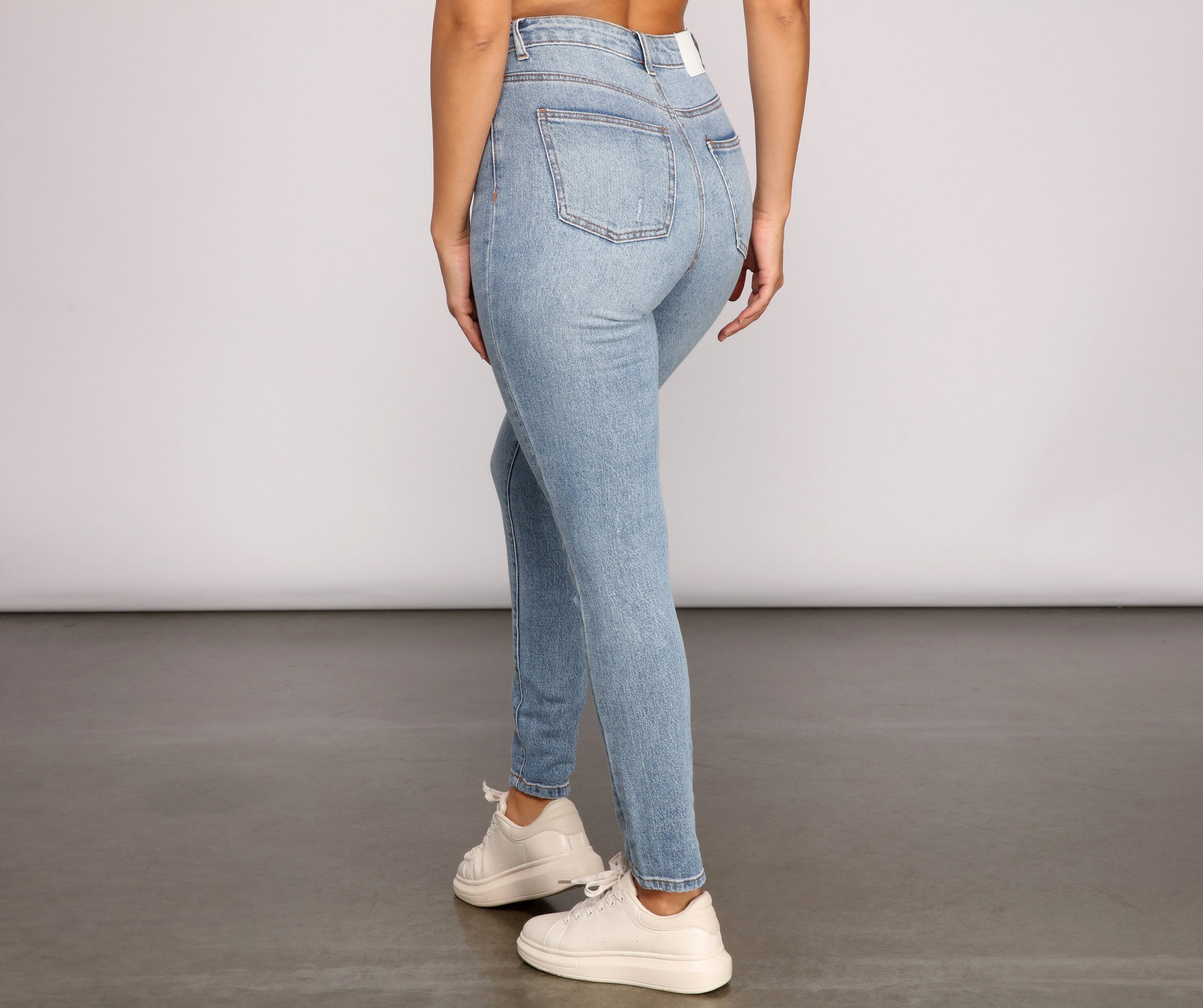 Girl Next Door High Waist Jeans - Lady Occasions