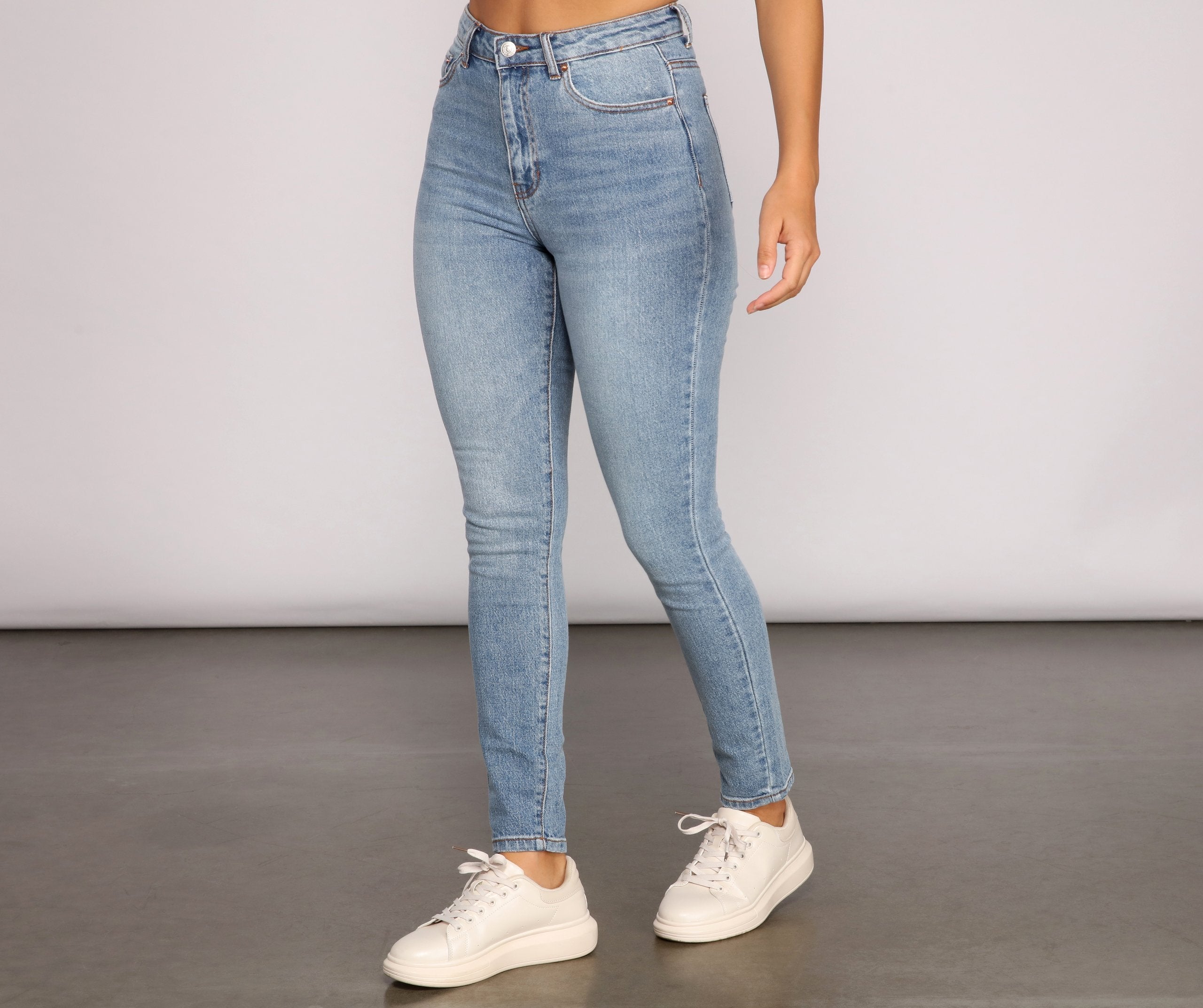 Girl Next Door High Waist Jeans - Lady Occasions
