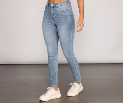 Girl Next Door High Waist Jeans - Lady Occasions